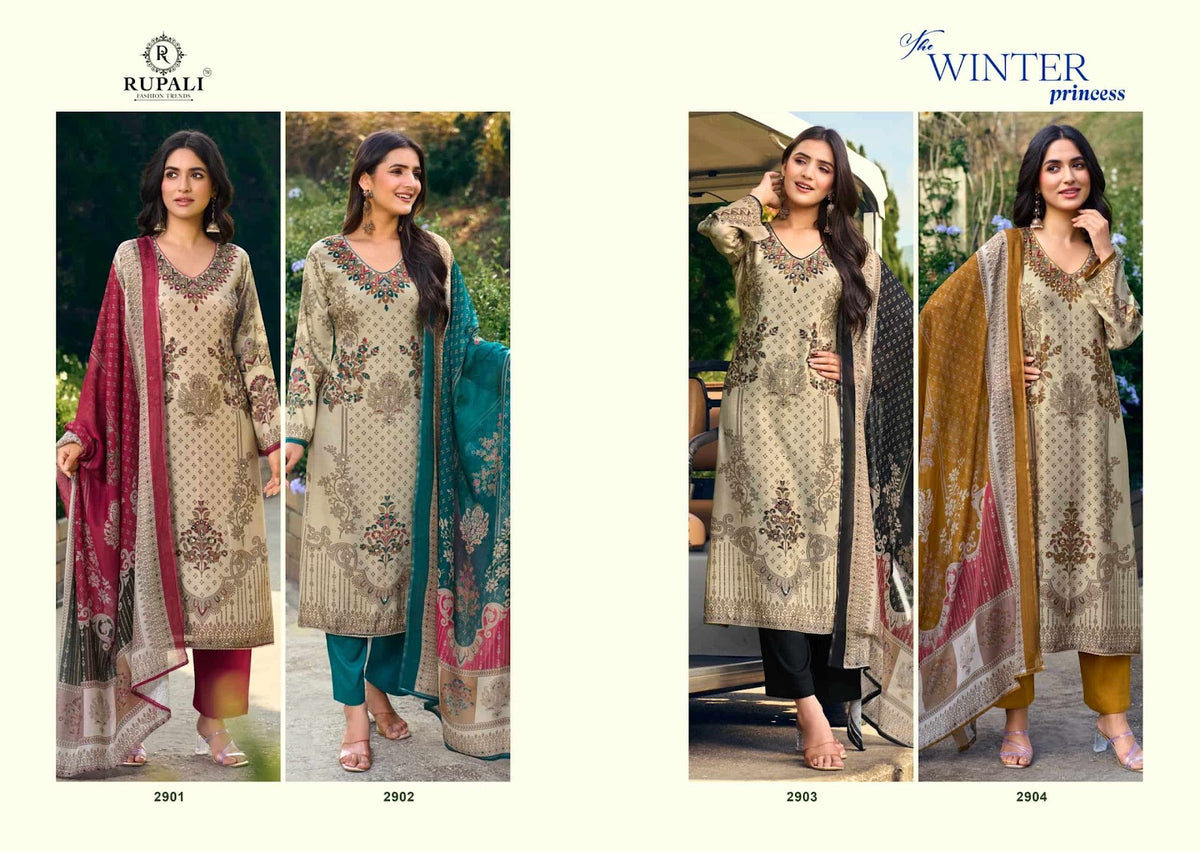 The Winter Princess Rupali Viscose Pashmina Suits Supplier India