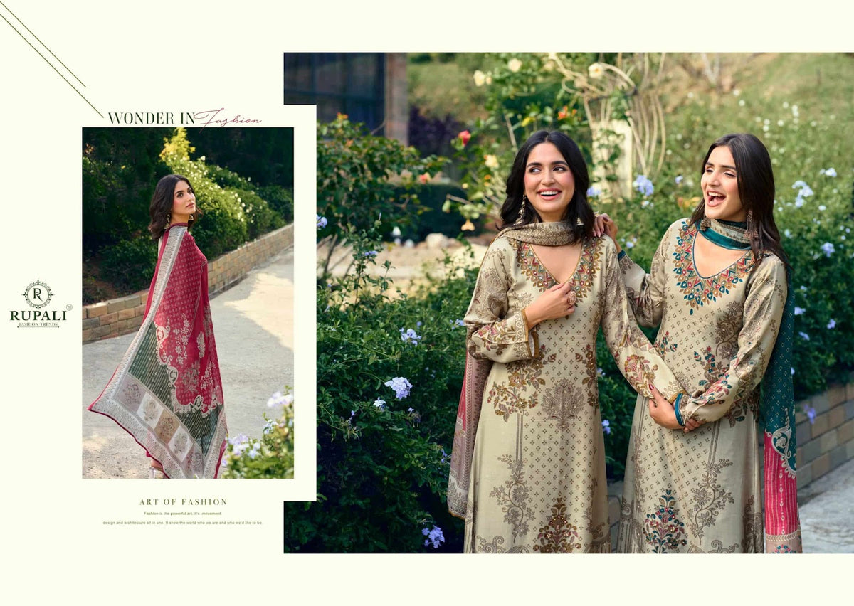 The Winter Princess Rupali Viscose Pashmina Suits Supplier India