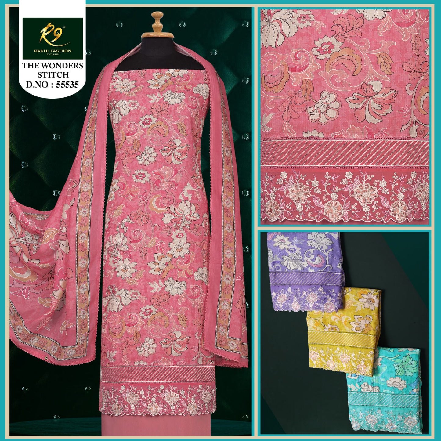 The Wonder Stitch Rakhi Fashion Pure Viscose Salwar Suits Manufacturer