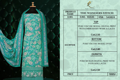 The Wonder Stitch Rakhi Fashion Pure Viscose Salwar Suits Manufacturer