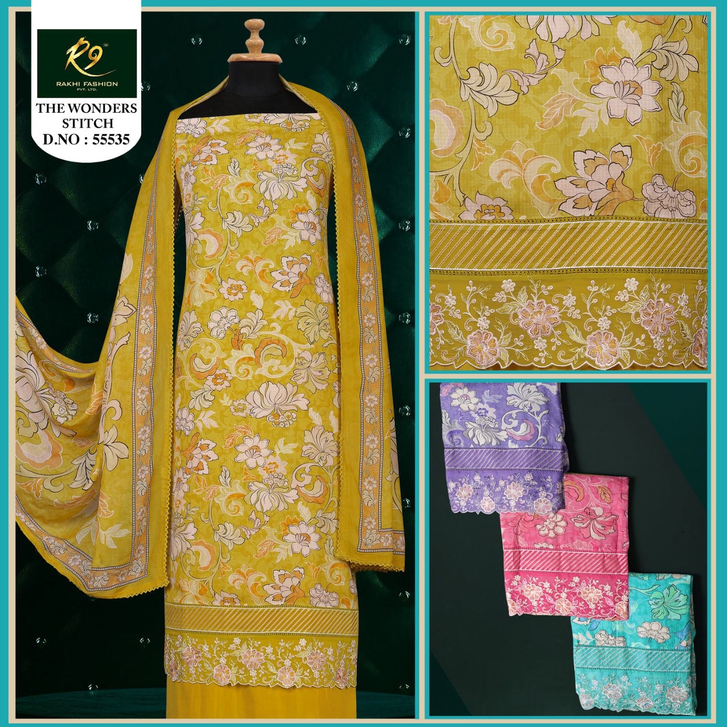 The Wonder Stitch Rakhi Fashion Pure Viscose Salwar Suits Manufacturer