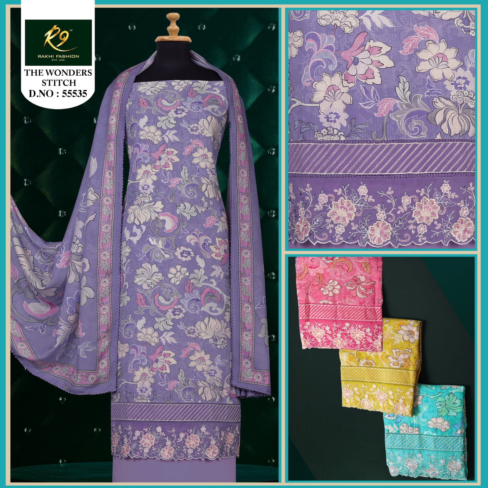 The Wonder Stitch Rakhi Fashion Pure Viscose Salwar Suits Manufacturer