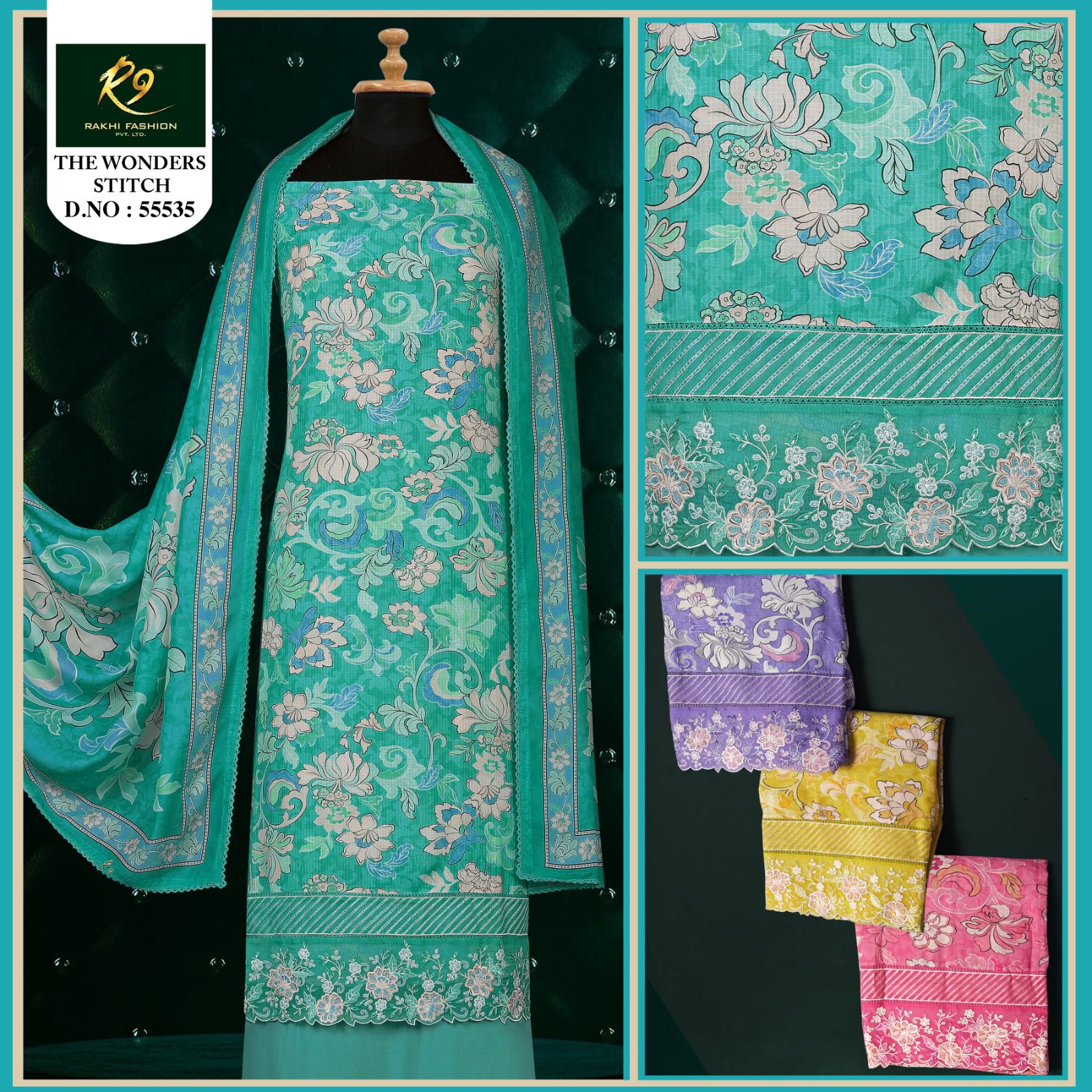 The Wonder Stitch Rakhi Fashion Pure Viscose Salwar Suits Manufacturer