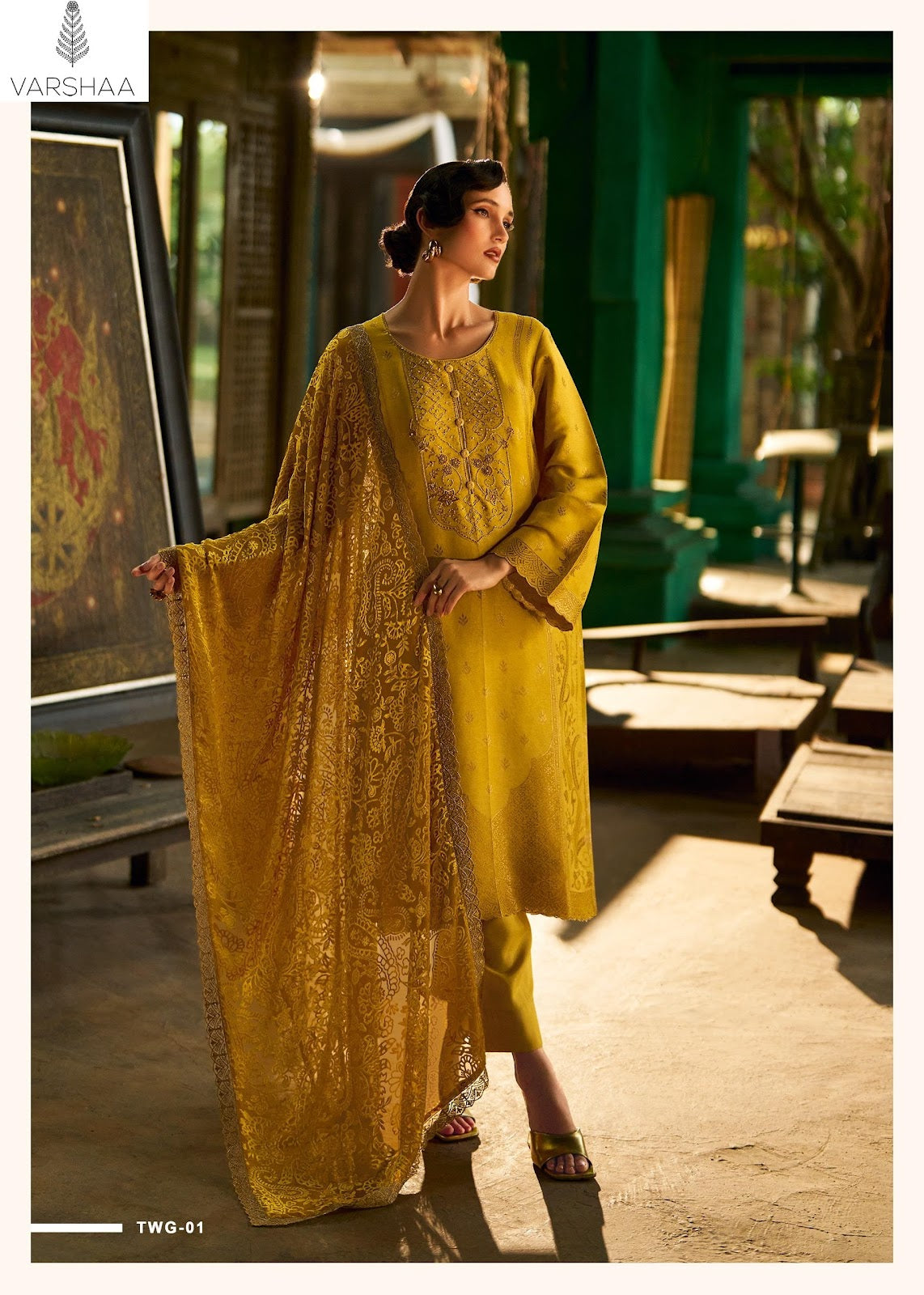 The Woven Garden Varshaa Woven Pant Style Suits Supplier