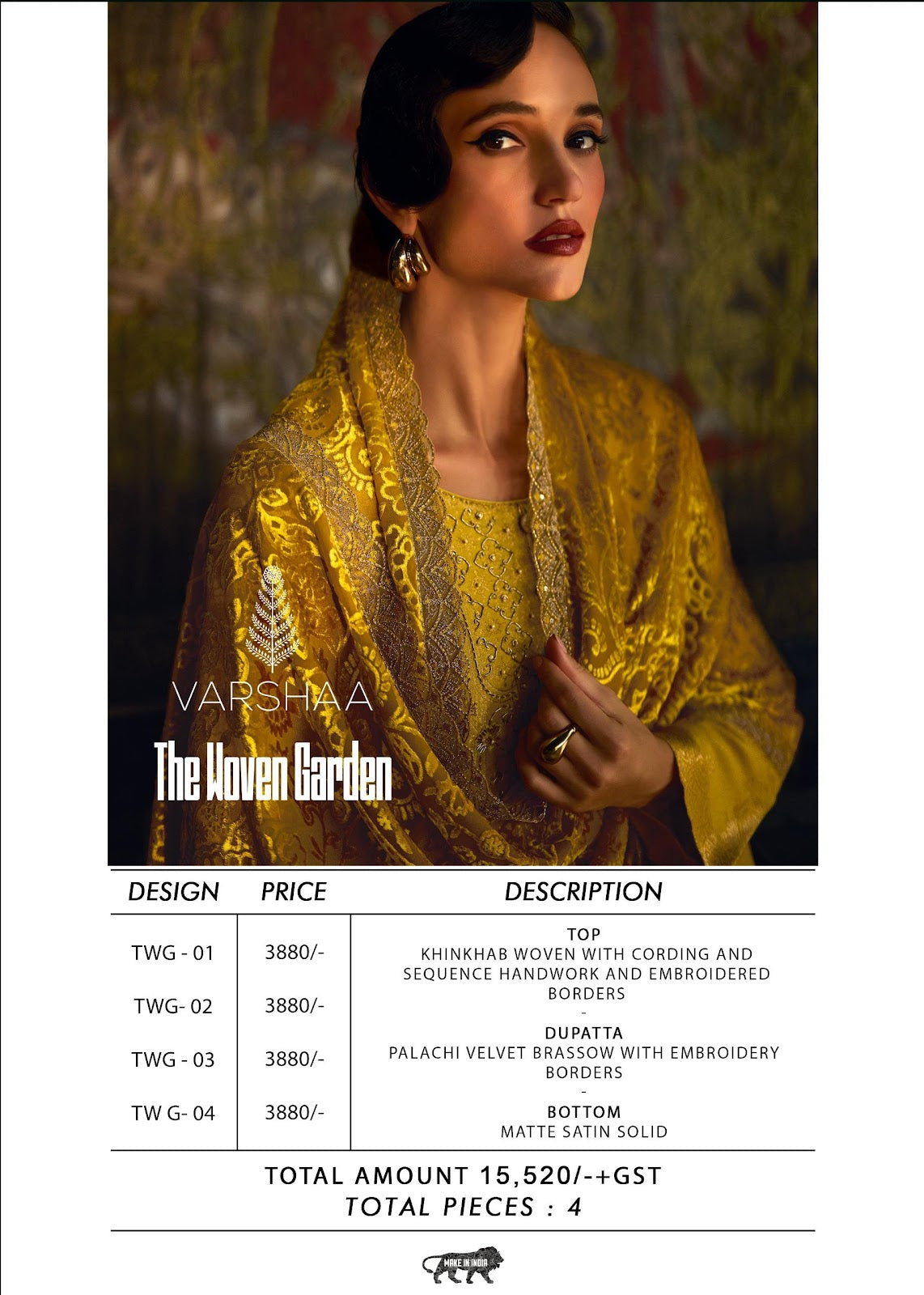 The Woven Garden Varshaa Woven Pant Style Suits Supplier