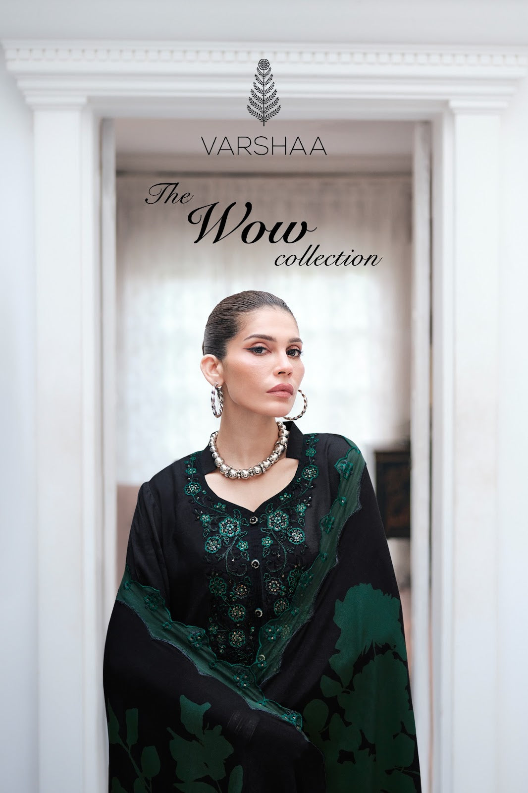 The Wow Collection Varshaa Viscose Muslin Pant Style Suits Wholesaler