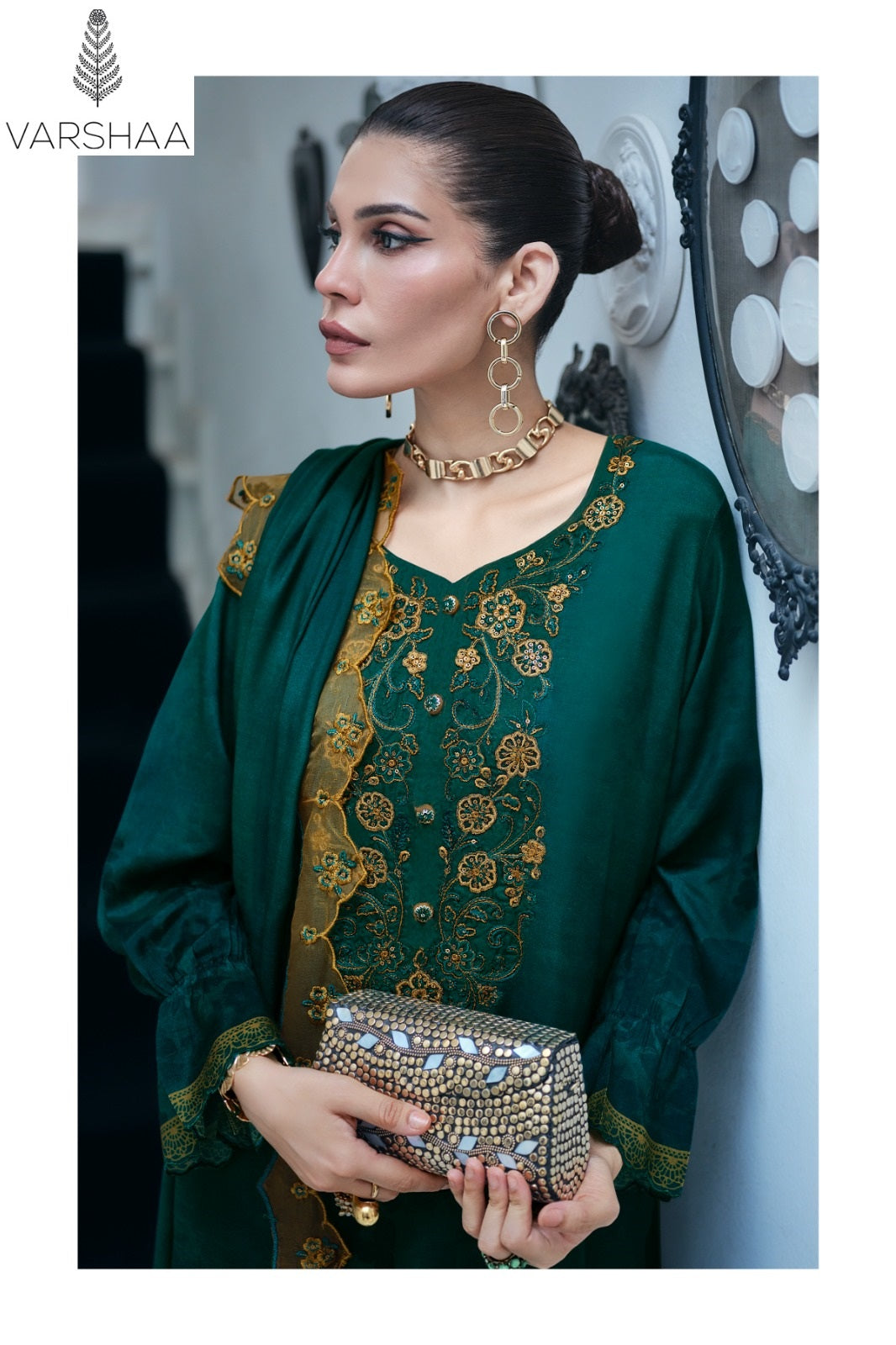 The Wow Collection Varshaa Viscose Muslin Pant Style Suits Wholesaler
