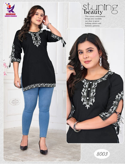 The Wow Mlm Kalash Lifestyle Rayon 22Kg Short Kurtis Wholesale Rate