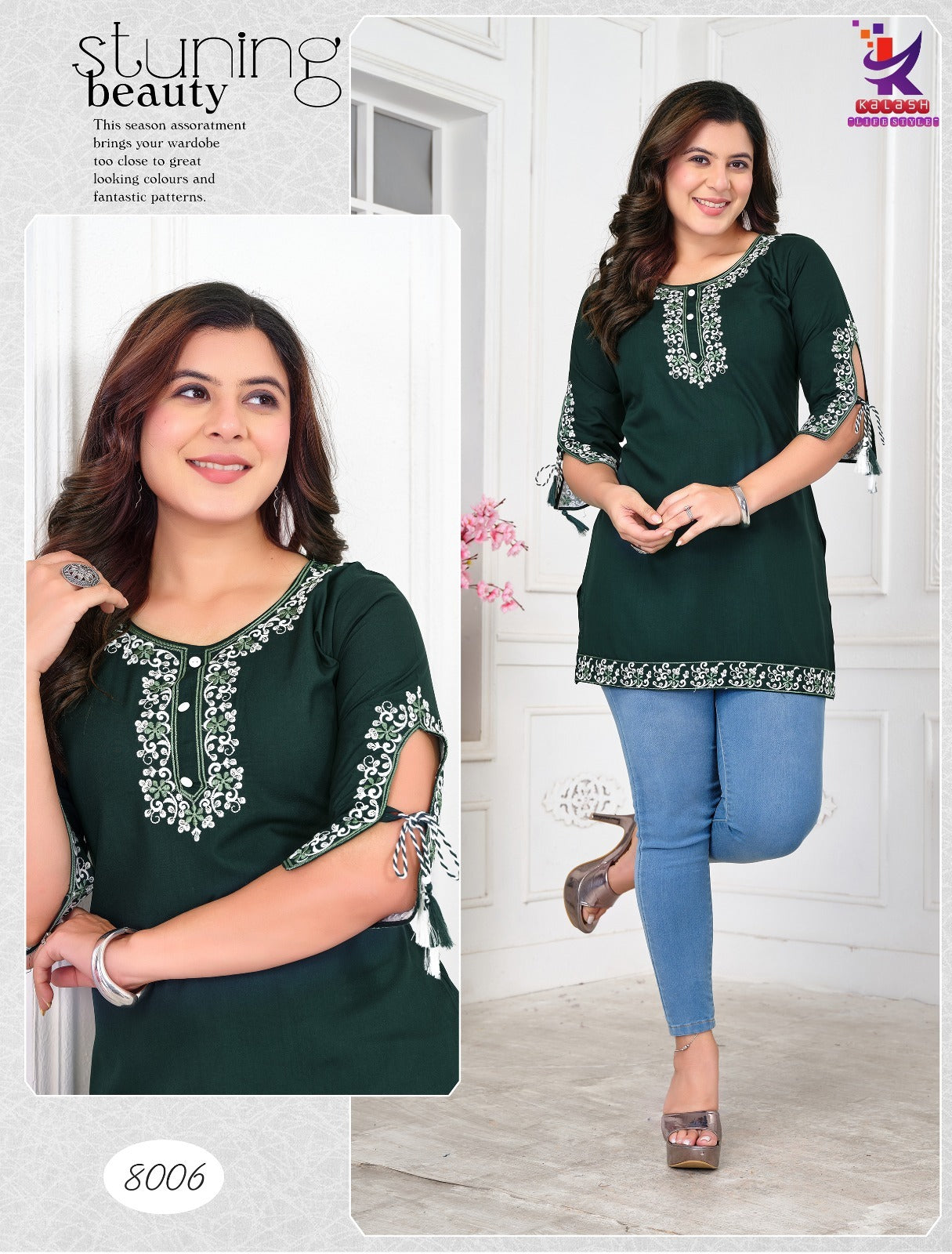The Wow Mlm Kalash Lifestyle Rayon 22Kg Short Kurtis Wholesale Rate
