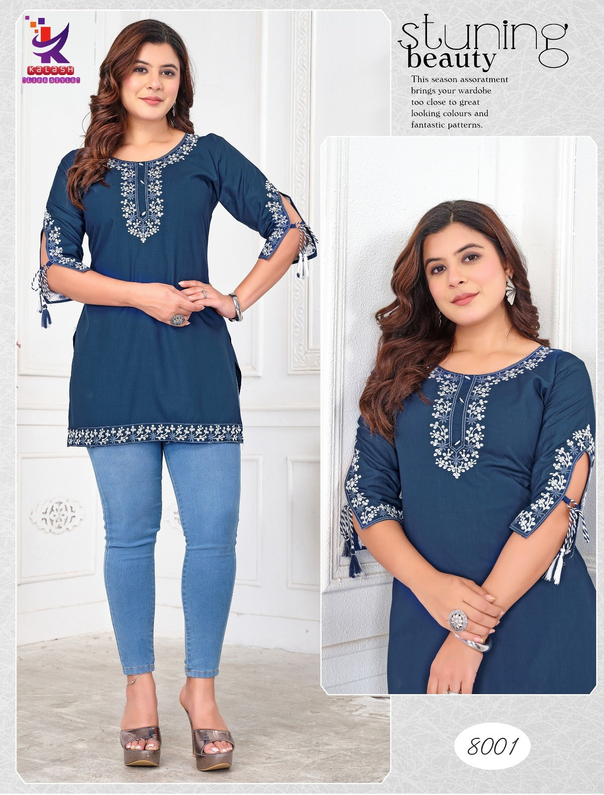 The Wow Mlm Kalash Lifestyle Rayon 22Kg Short Kurtis Wholesale Rate
