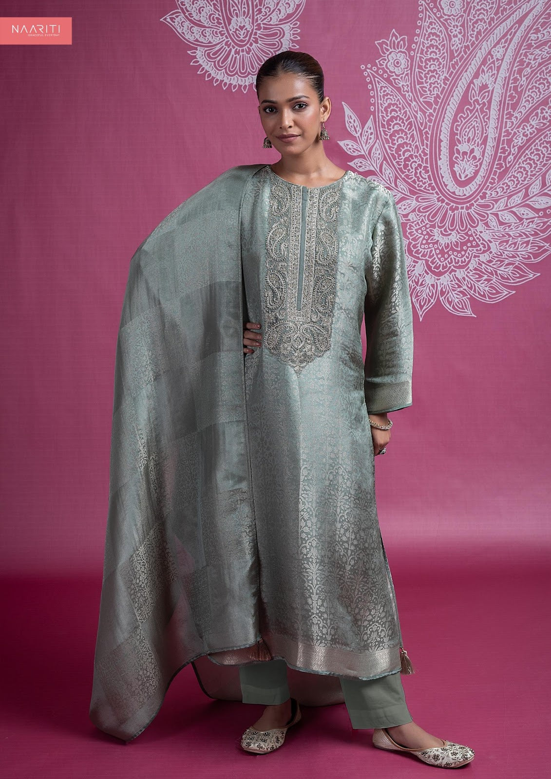 Thivi Naariti Tissue Silk Pant Style Suits Wholesale Rate