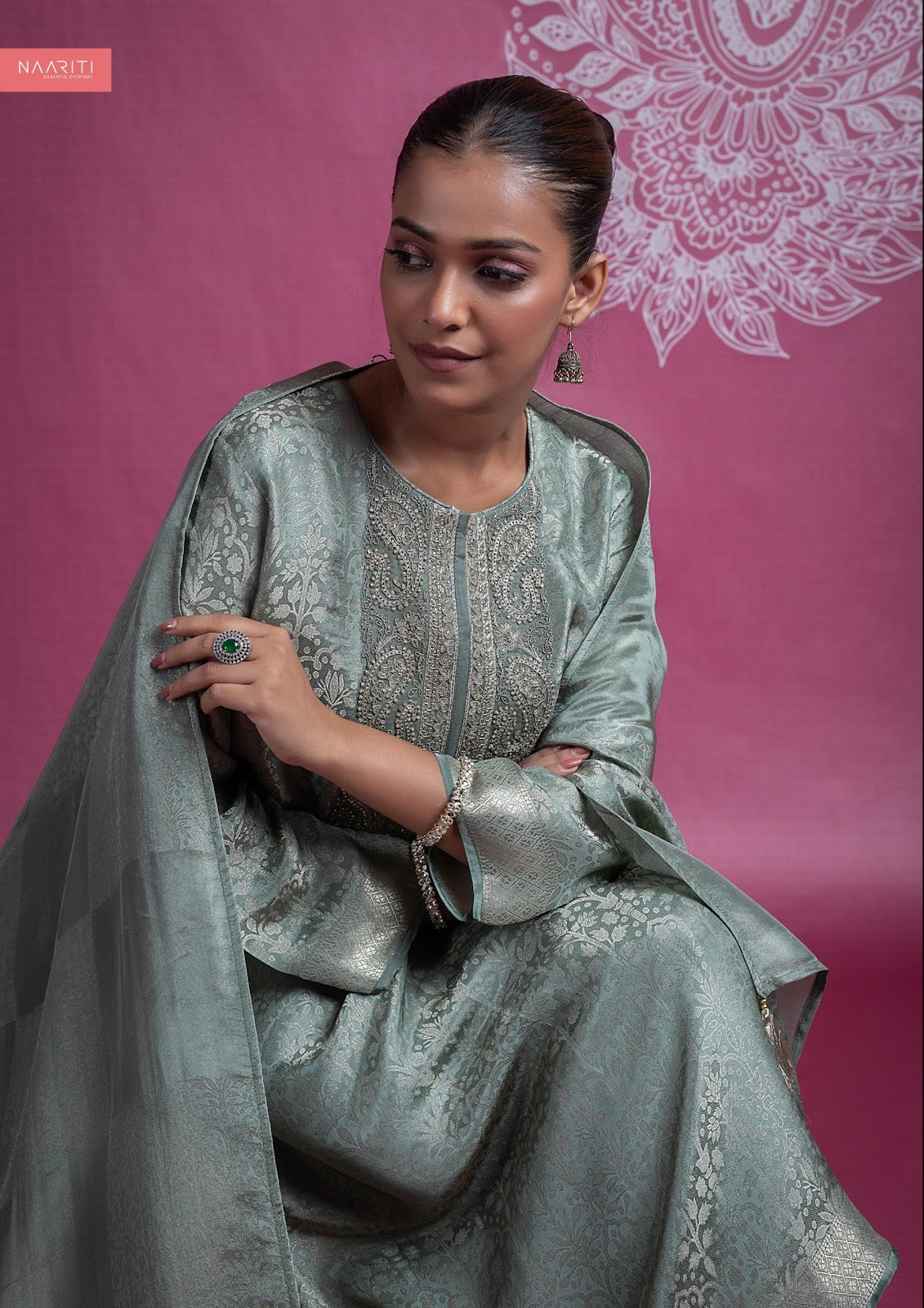 Thivi Naariti Tissue Silk Pant Style Suits Wholesale Rate