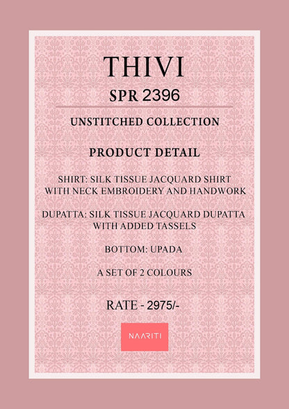 Thivi Naariti Tissue Silk Pant Style Suits Wholesale Rate