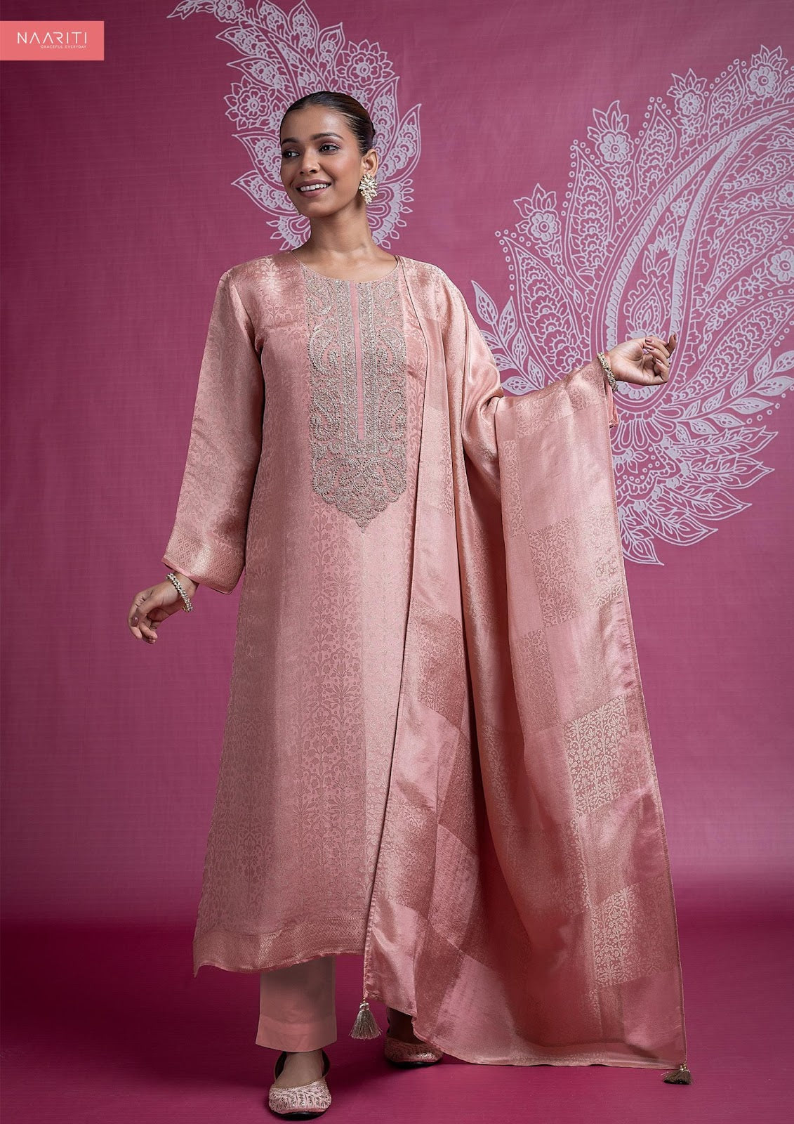 Thivi Naariti Tissue Silk Pant Style Suits Wholesale Rate