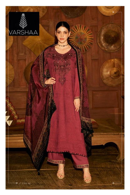 Thread Of Dawn Varshaa Pashmina Suits Supplier Ahmedabad