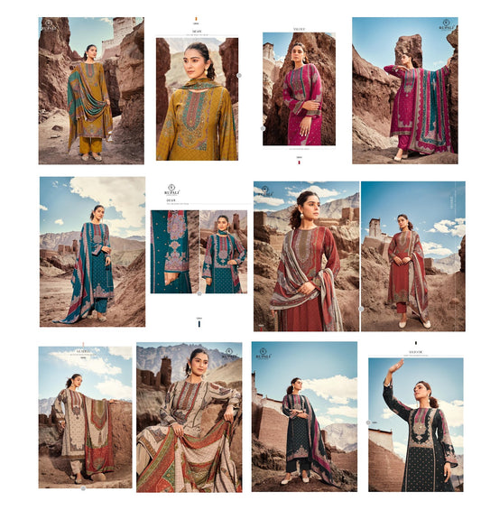 Threads Love Rupali Pure Viscose Pashmina Suits Wholesaler