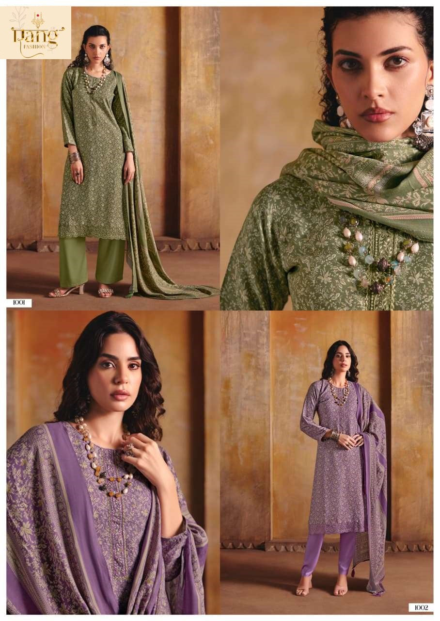 Threads Rang Fashion Pashmina Suits Supplier India