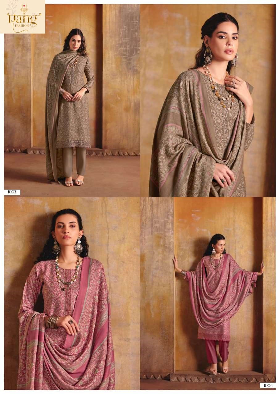 Threads Rang Fashion Pashmina Suits Supplier India