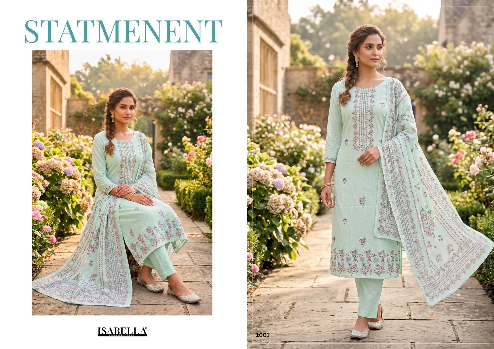 Thyme Yesfab Isabella Lawn Pant Style Suits Manufacturer India