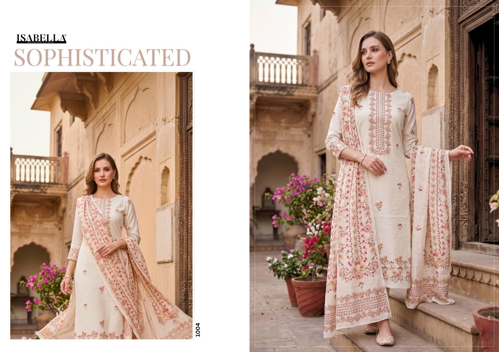 Thyme Yesfab Isabella Lawn Pant Style Suits Manufacturer India