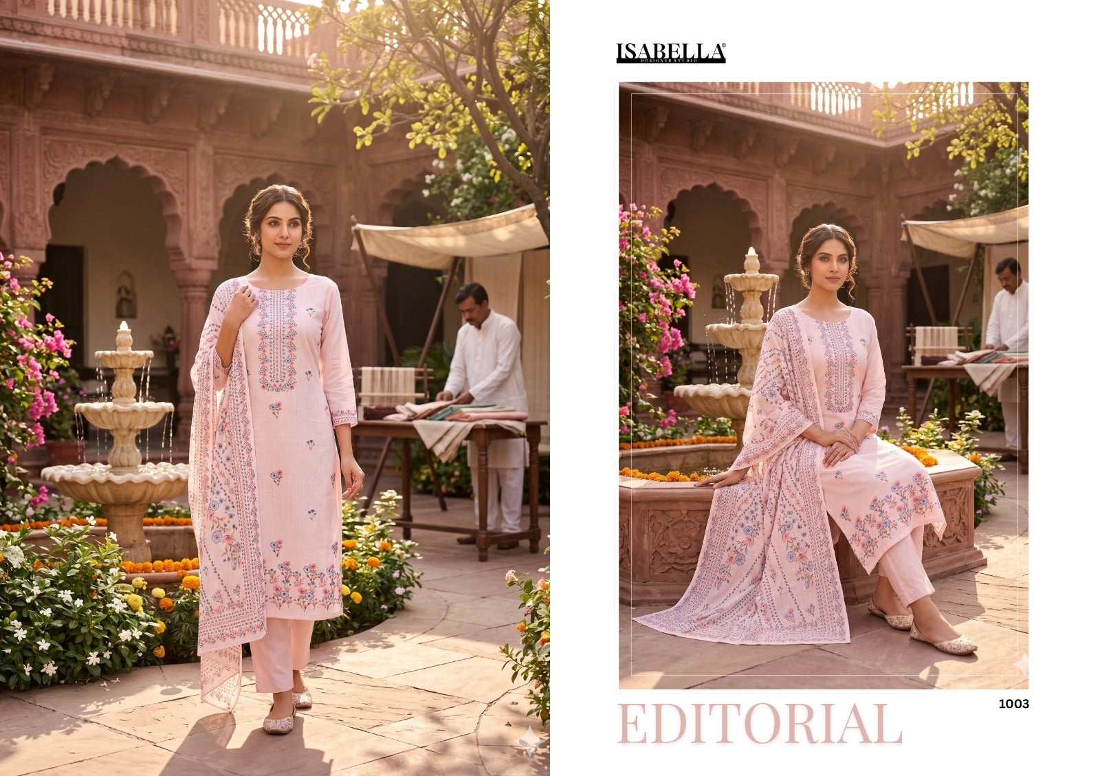 Thyme Yesfab Isabella Lawn Pant Style Suits Manufacturer India
