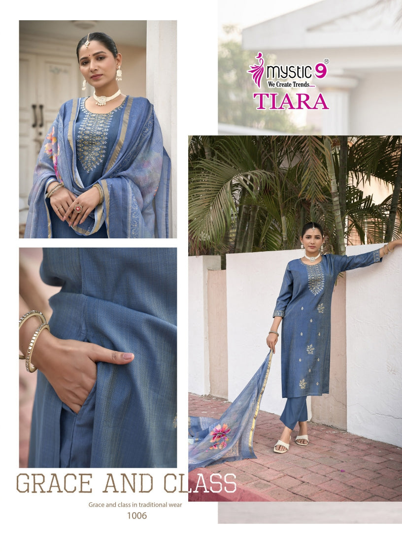 Tiara Vol 1 Mystic 9 Vetican Readymade Pant Style Suits Supplier Ahmedabad