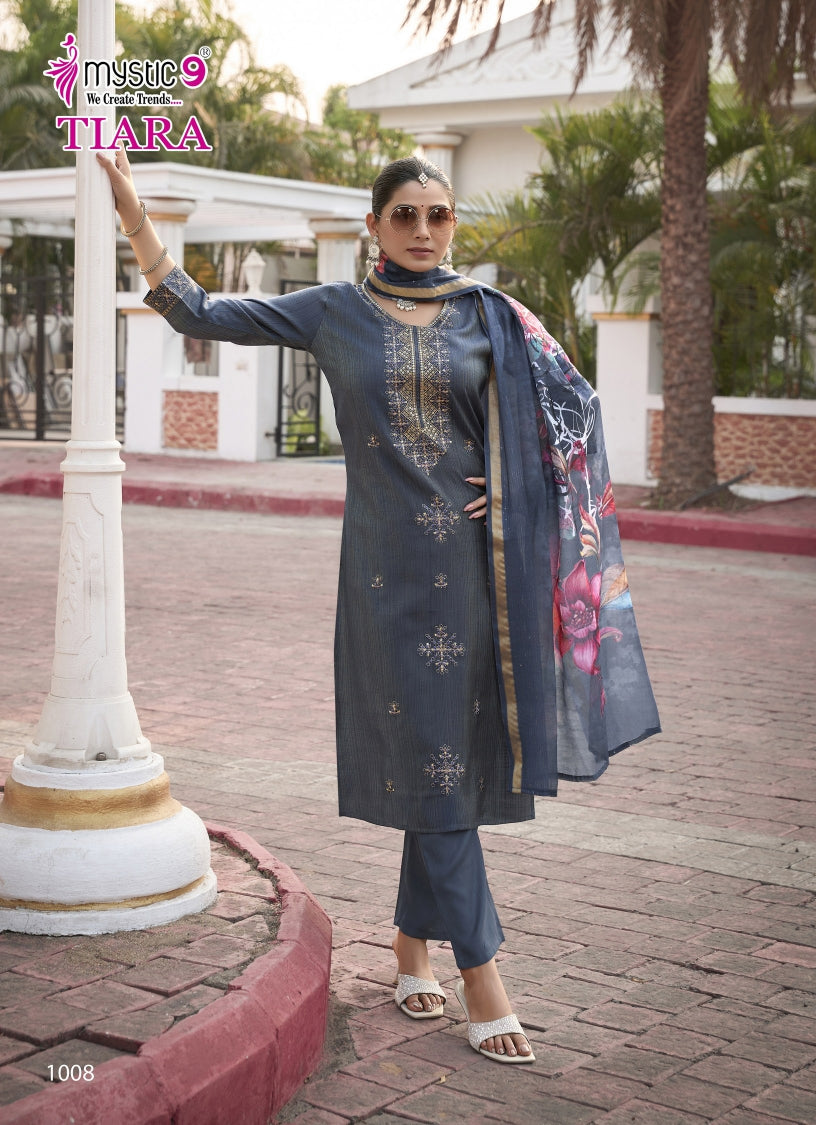 Tiara Vol 1 Mystic 9 Vetican Readymade Pant Style Suits Supplier Ahmedabad
