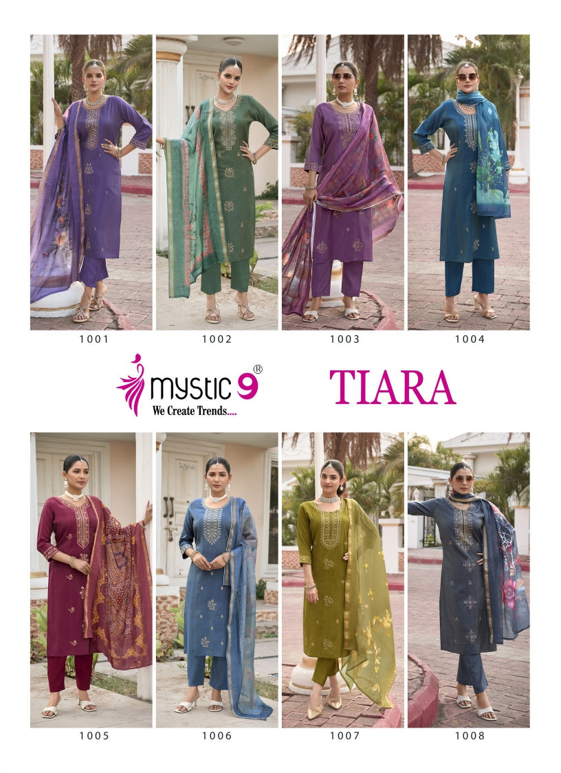 Tiara Vol 1 Mystic 9 Vetican Readymade Pant Style Suits Supplier Ahmedabad