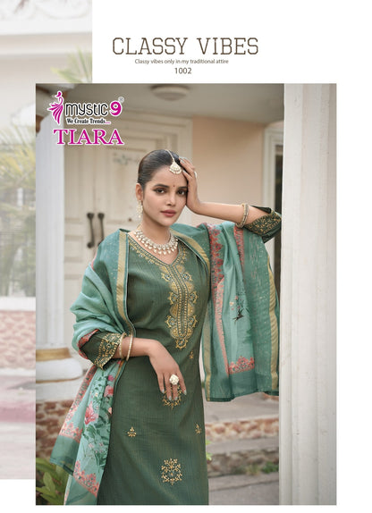 Tiara Vol 1 Mystic 9 Vetican Readymade Pant Style Suits Supplier Ahmedabad