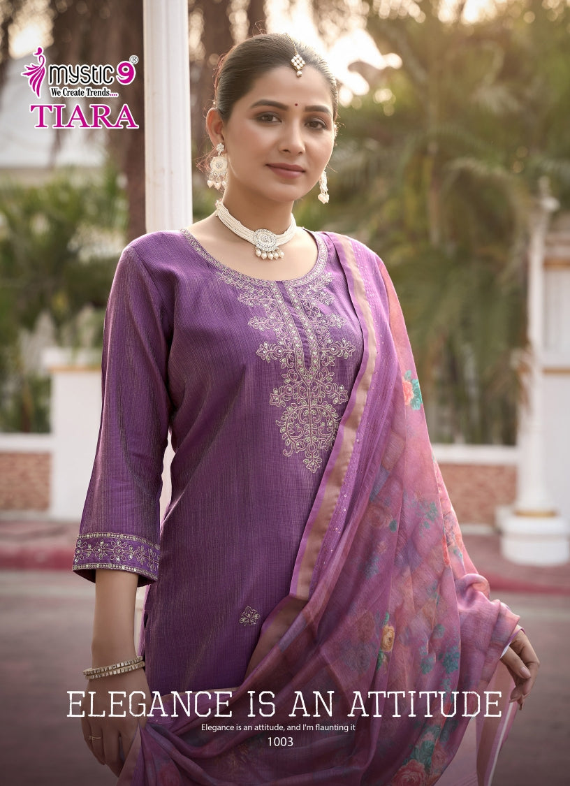 Tiara Vol 1 Mystic 9 Vetican Readymade Pant Style Suits Supplier Ahmedabad