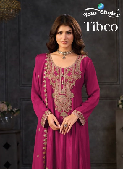 Tibco Your Choice Chinon Readymade Anarkali Suits Wholesaler Gujarat
