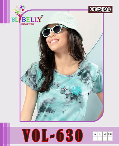 Tie Dye Vol 630 Belly Sinker Pyjama Night Suits Wholesale Rate