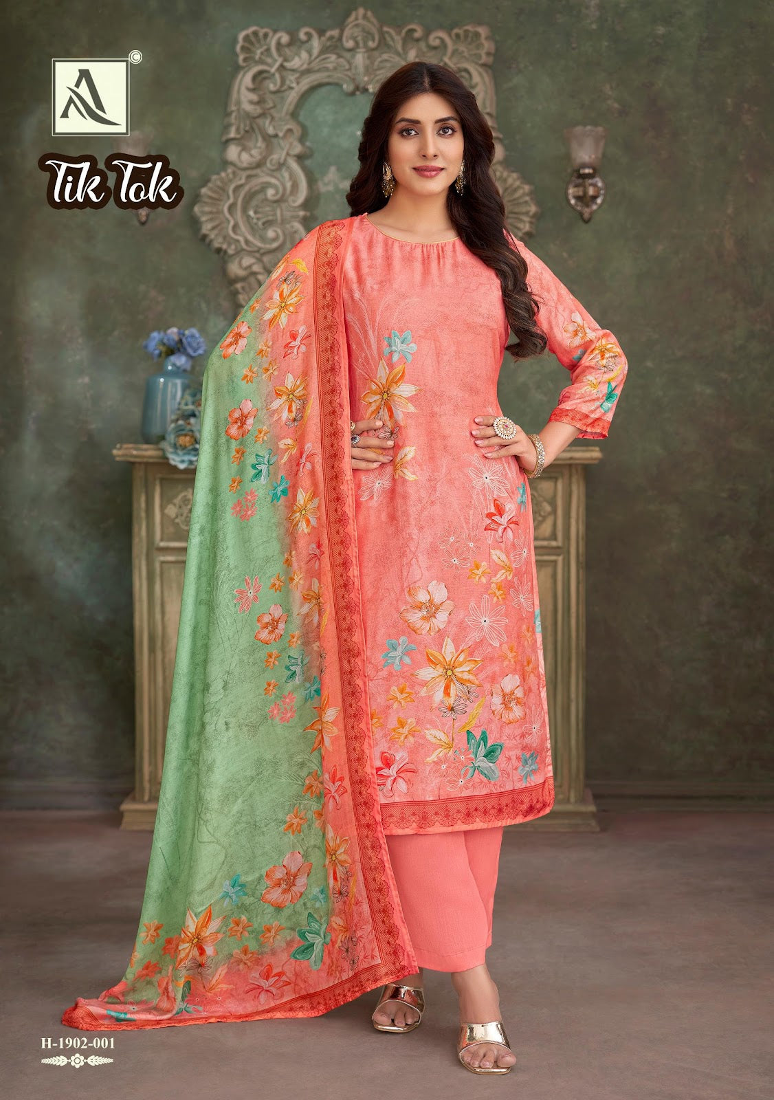 Tik Tok Alok Pure Viscose Pant Style Suits Supplier India