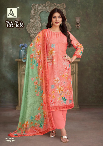Tik Tok Alok Pure Viscose Pant Style Suits Supplier India