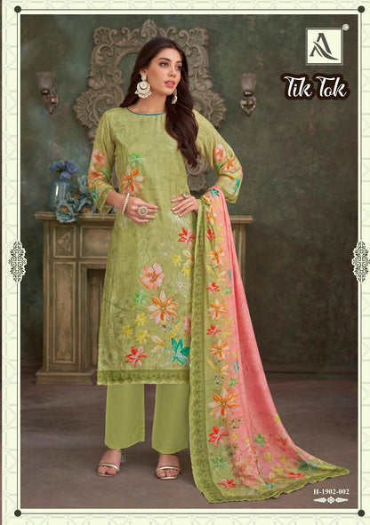 Tik Tok Alok Pure Viscose Pant Style Suits Supplier India
