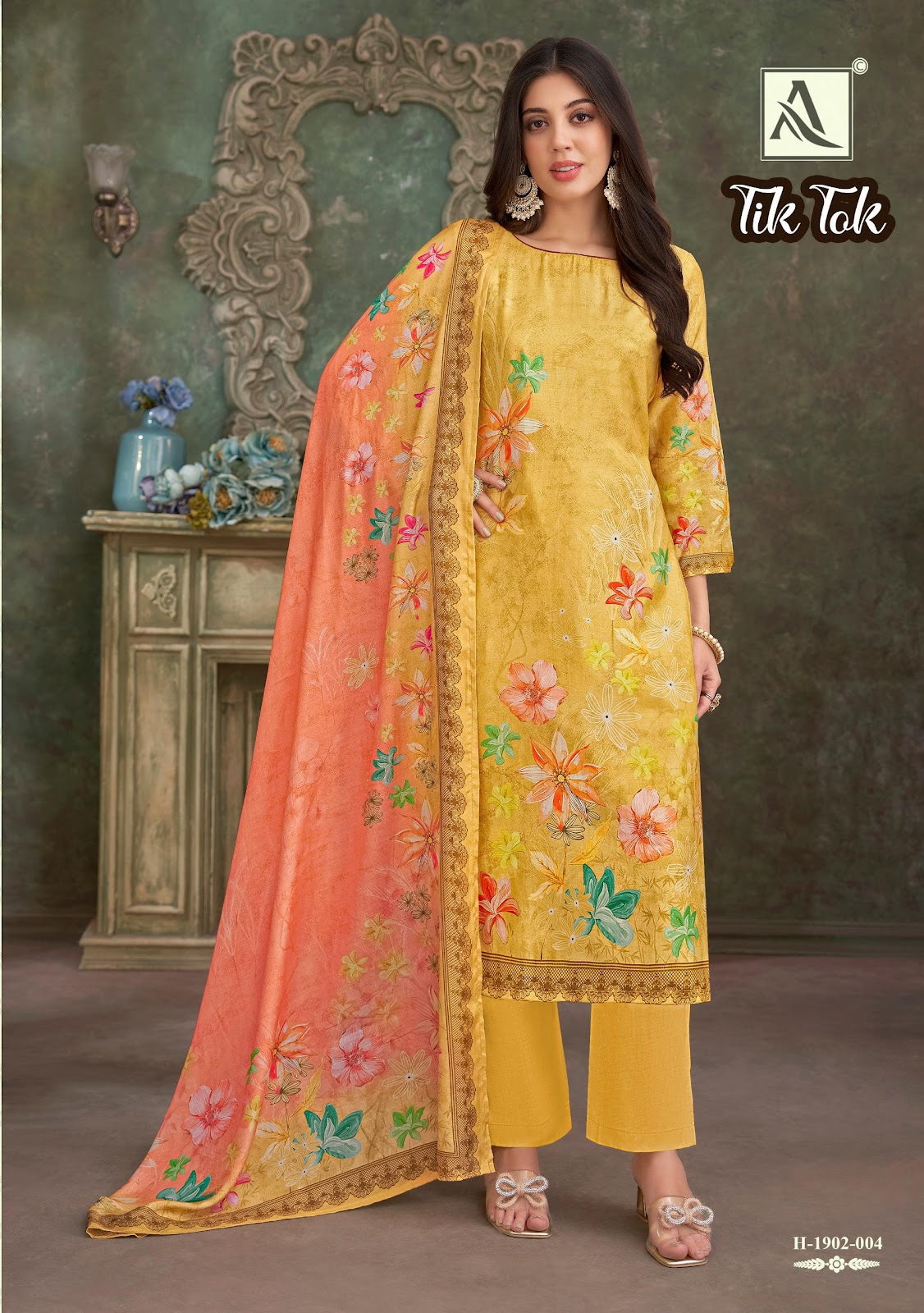 Tik Tok Alok Pure Viscose Pant Style Suits Supplier India