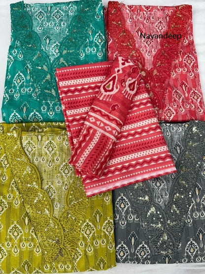 Tik Tok Nayandeep Cotton Dress Material Supplier