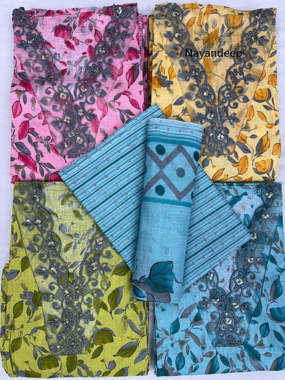 Tik Tok Nayandeep Cotton Dress Material Supplier