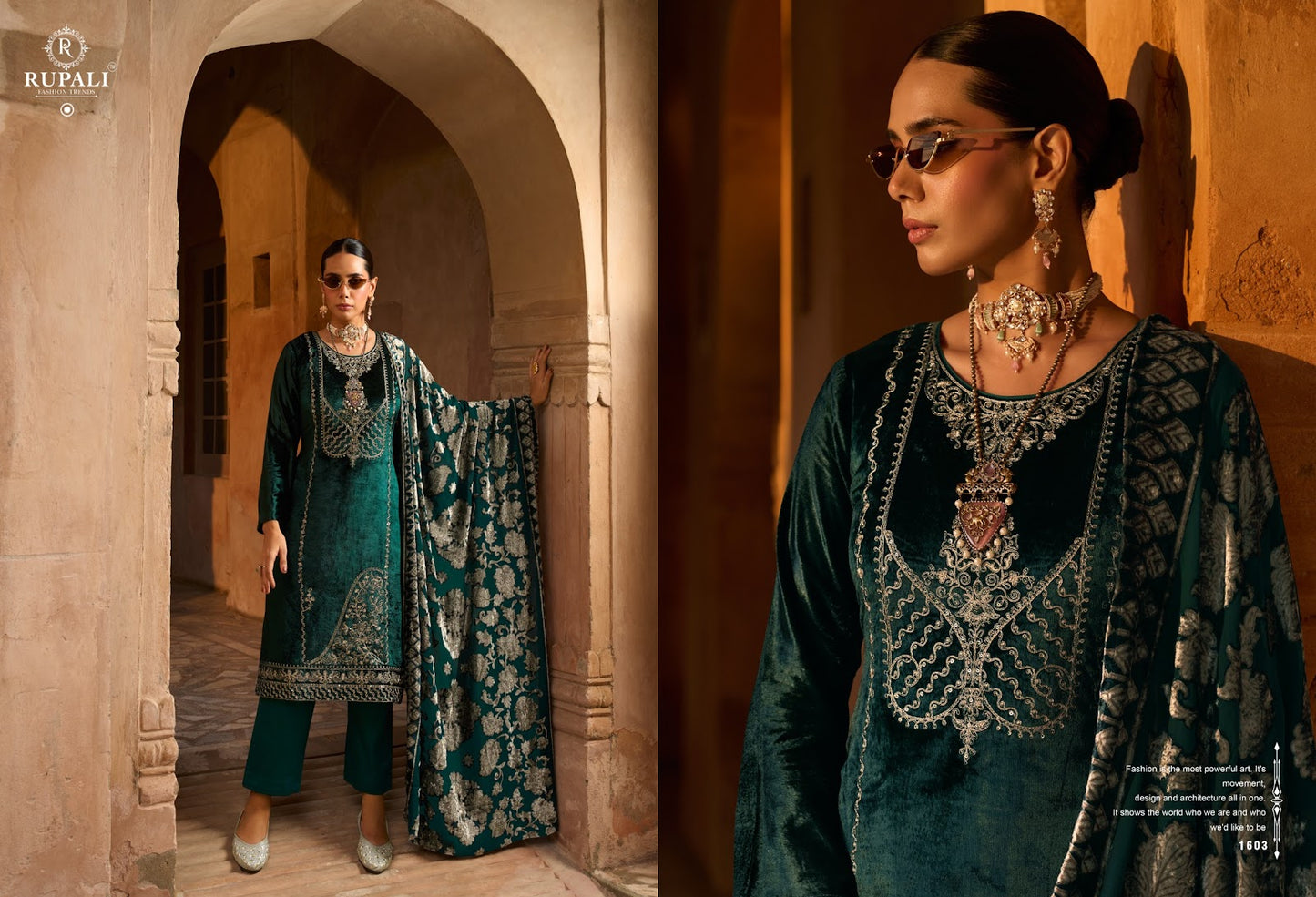 Tilak Rupali Pure Viscose Velvet Suits Supplier Ahmedabad