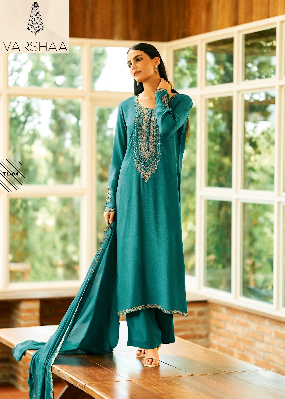 Tilla 2 Varshaa Viscose Muslin Pant Style Suits Exporter Ahmedabad
