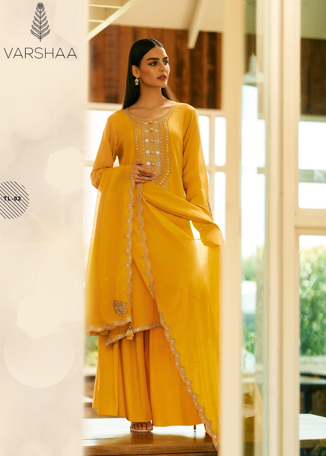 Tilla 2 Varshaa Viscose Muslin Pant Style Suits Exporter Ahmedabad