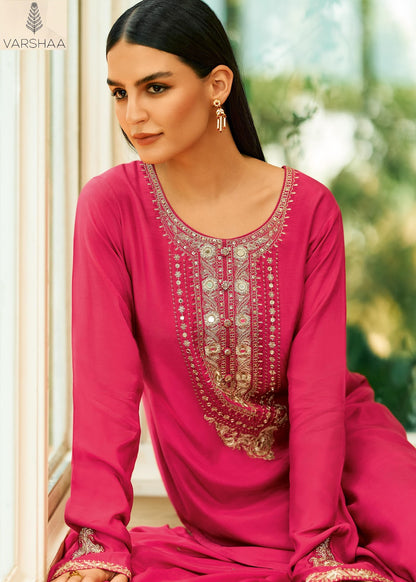 Tilla 2 Varshaa Viscose Muslin Pant Style Suits Exporter Ahmedabad