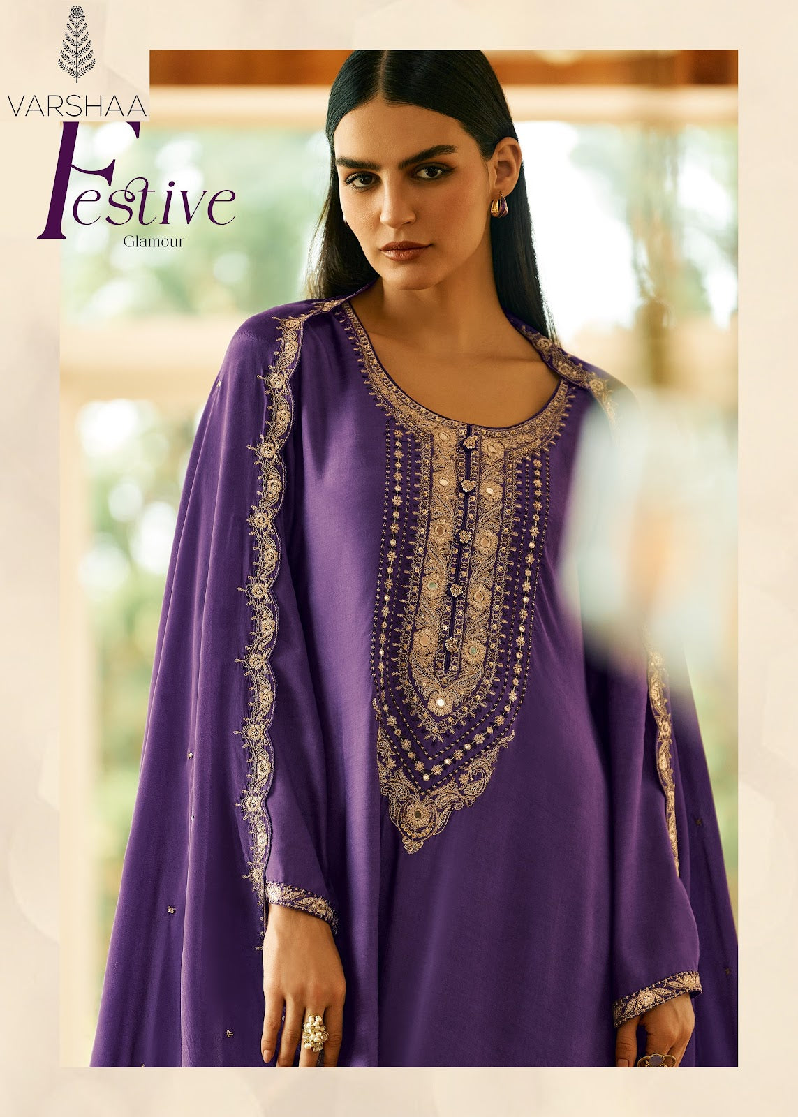 Tilla 2 Varshaa Viscose Muslin Pant Style Suits Exporter Ahmedabad