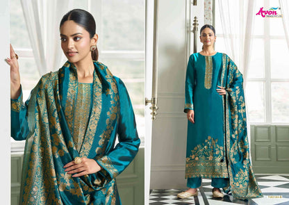 Tilla Silk Avon Trendz Pant Style Suits Supplier India