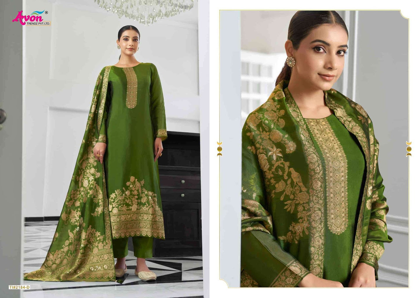 Tilla Silk Avon Trendz Pant Style Suits Supplier India