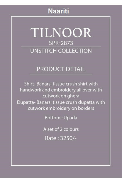 Tilnoor 2873 Naariti Banarasi Pant Style Suits Wholesaler Ahmedabad