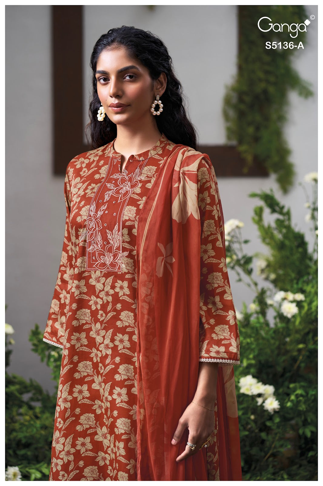 Tilotama S5136 Ganga Cotton Satin Plazzo Style Suits Manufacturer India