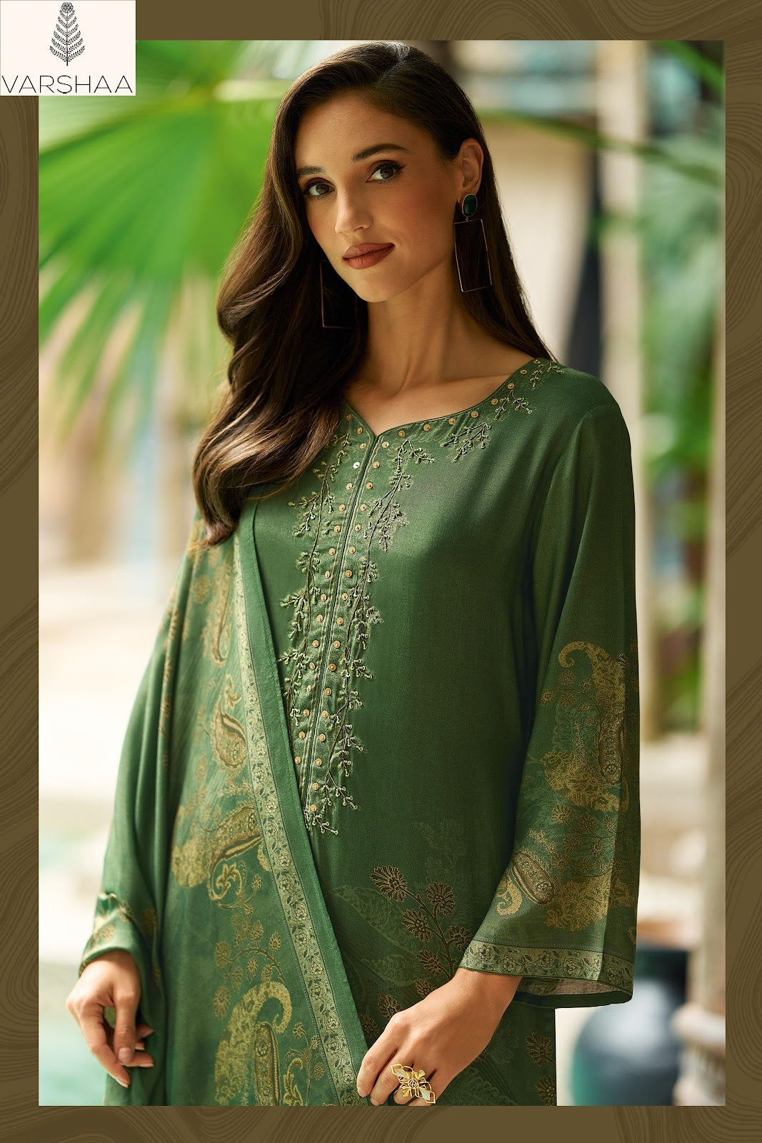 Timeless Varshaa Viscose Muslin Pant Style Suits Wholesale Rate