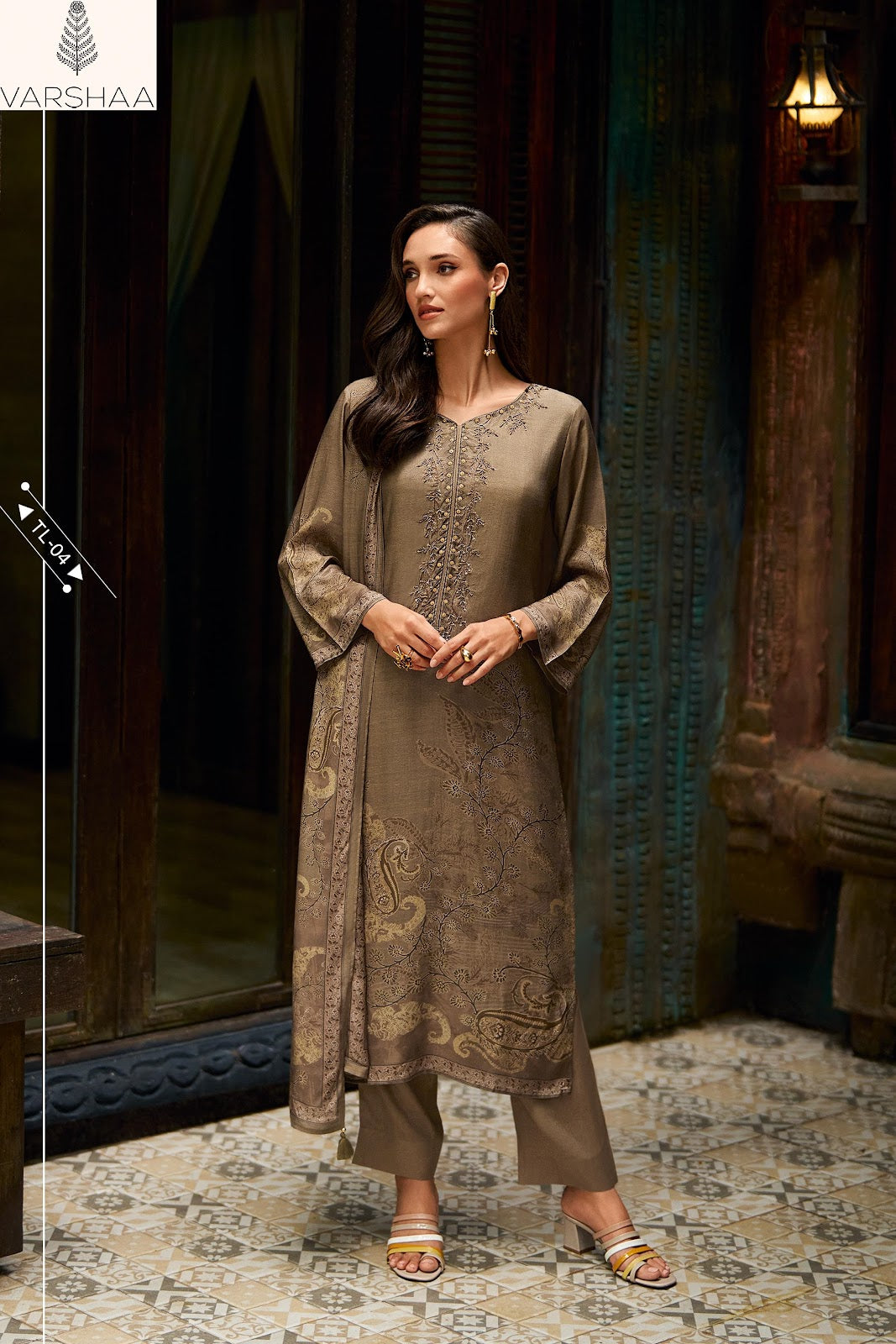 Timeless Varshaa Viscose Muslin Pant Style Suits Wholesale Rate