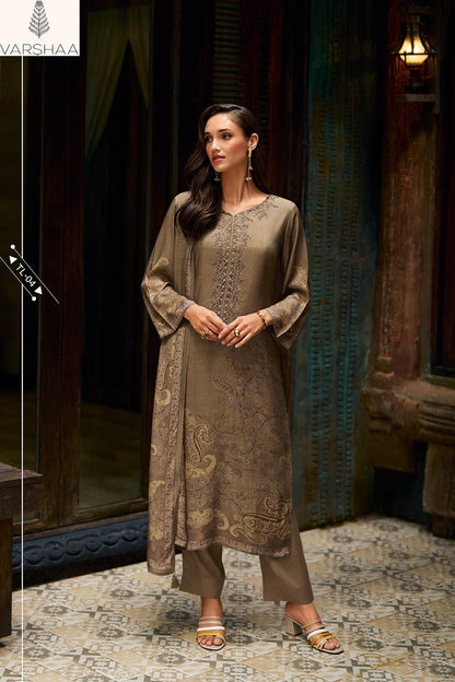 Timeless Varshaa Viscose Muslin Pant Style Suits Wholesale Rate